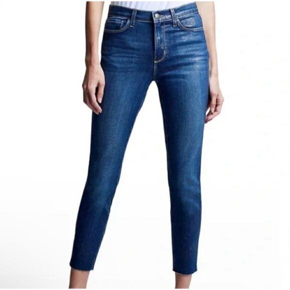 L'AGENCE Denim - Lagence El Matador Slim Gold Glitter Sparkle Jeans Women's Size 27